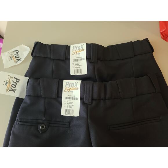 NWT Flying Cross ProX Command navy blue unhemmed uniform pants - 4 REG -lot of 2 - Picture 2 of 9